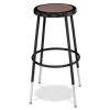 National Public Seating® 25 -33 Inch Height Adjustable Heavy Duty Steel Stool, Black, Pack Of 4