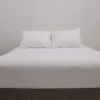 Valley Forge Fabrics Comfort Top Sheet Microcheck White Queen 96x114 Case Of 12