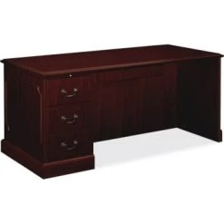Hon 94000-Series Mahogany Left Single Pedestal Desk