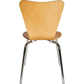 Kfi G6 Project Only - Cafe Chair, Natural Wood Stain Back (4-Pack) - Image 3