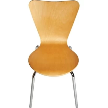 Kfi G6 Project Only - Cafe Chair, Natural Wood Stain Back (4-Pack) - Image 2