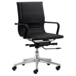 Startex Industries Florence Endura Black Mid Task Chair W/soft Arms Case Of 4