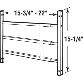 Defender Security 15.75 - 22 In. Fixed 3-Bar Window Grille - Image 2