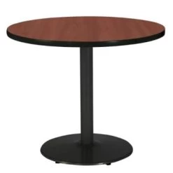 Kfi Seating 42 In Round Bistro Table W/ Mahogany Top
