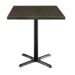 Kfi Seating Urban Loft 36 In Square Vintage Wood Break Room Table (Espresso)