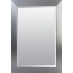 American Pride® 24 X 31" Decorative Framed Beveled Mirror - 3" Brushed Nickel