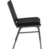 Flash Furniture Hercules Series Heavy Duty Black Vinyl Fabric Stack Chair