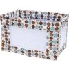 Coverplay® Stevie Slipcover, Brown/white/blue On Cream Background, Package Of 6