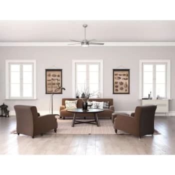 Hunter® Bartlett 52 In. Led Ceiling Fan W/ Light (Brushed Nickel) - Image 2