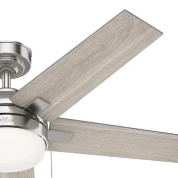 Hunter® Bartlett 52 In. Led Ceiling Fan W/ Light (Brushed Nickel) - Image 4