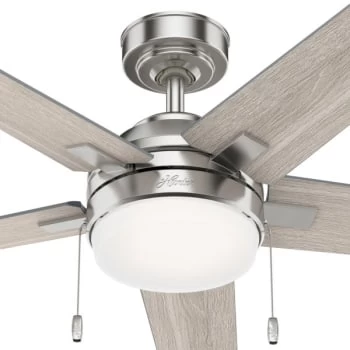 Hunter® Bartlett 52 In. Led Ceiling Fan W/ Light (Brushed Nickel) - Image 5