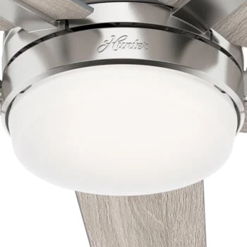 Hunter® Bartlett 52 In. Led Ceiling Fan W/ Light (Brushed Nickel) - Image 7