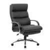 Boss Office Products Heavy Duty Chair, 400lb Weight Capacity, Black, Padded Arms