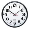 Skilcraft Slimline Quartz Wall Clock, 12.75 Overall Diameter, Black Case, 1 Aa