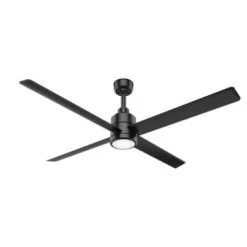 Hunter® 84 In. 4-Blade Led Ceiling Fan W/ Light (Black)