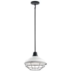 Kichler® Pier 12.5 In. 1-Light Outdoor Pendant Fixture (White)