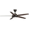 Progress Lighting Signature Plus Ii 54 In. 5-Blade Led Ceiling Fan W/ Light (Antique Bronze)