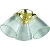 Sigma Led Three-Light Ceiling Fan Light Kit Tulip Polished Brass