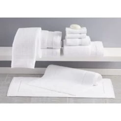 1888 Mills® Pure Collection Loops Bath Sheet 35x70 Inch, White,case Of 24