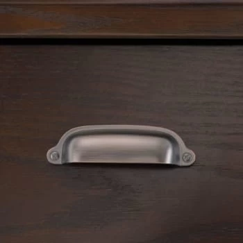 Leick Home One Drawer Mantel Height Three Shelf Corner Bookshelf,chocolate Oak - Image 5