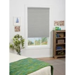 St. Charles 35.5 X 64 Silver Gray Light Filtering Pleated Shade