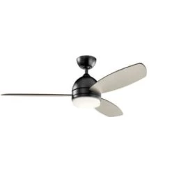Kichler® 52 In. Led Ceiling Fan W/ Light (Black)