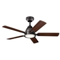Kichler® Arvada 44 In. Led Ceiling Fan W/ Light (Brown)