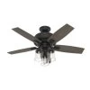 Hunter® Bennett 44 In. Ceiling Fan W/ Light (Black)
