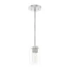 Hunter® Hartland 1-Light Modern Pendant Fixture (B. Nickel)