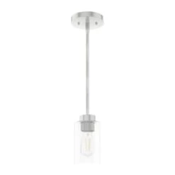 Hunter® Hartland 1-Light Modern Pendant Fixture (B. Nickel)