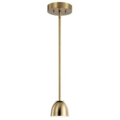 Kichler® Baland 4 In. 1-Light Pendant Fixture (Brushed Natural Brass)