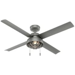 Hunter Fan Spring Mill 52 In. Ceiling Fan W/ Light (Silver)