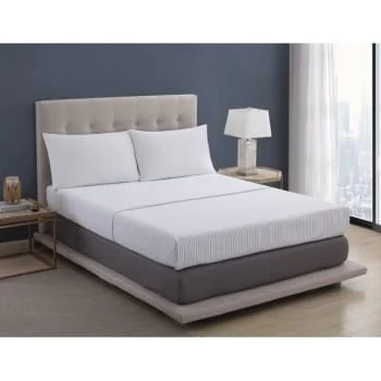 1888 Mills® Cambria Top Sheet Queen 96x114 White, Grey Vintage Stripe Case Of 12