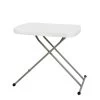 Flash Furniture 26 In. Adjustable Folding Table (White)