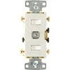 Hubbell 15 Amp Combo 2 To 3-Way Toggles Switch, White