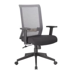 Boss Office Products Mesh Task Chair, Grey/black