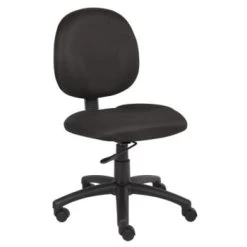 Boss Office Products Diamond Armless Task Chair, Black