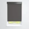 Fabtex® Manual Roller Shade For Windows 36"-48"w X 84"h Blackout Grey