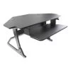 Skilcraft Desktop Sit Stand Workstation Corner Unit 42" X 36" X 20" Black
