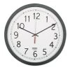 Skilcraft Quartz Wall Clock 16.5" Overall Dia Black Case 1 Aa Sold Separate