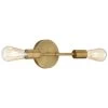 Access Lighting Iconic 2 Light Led Wall Sconce Antique Brushed Brass Finish