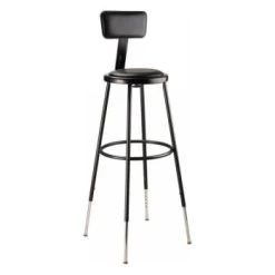 National Public Seating 32 -39" Height Adjustable Vinyl Steel Stool