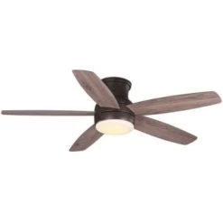 Home Decorators Collection Ashby Park 52 In. Integrated Color Changing Led Bronze Ceiling Fan With Light Kit And Remote Control