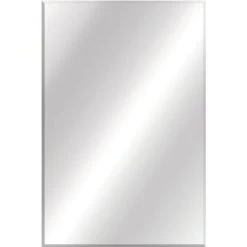 Glacier Bay 24 W X 36" H Frameless Beveled Edge Bathroom Vanity Mirror In Silver
