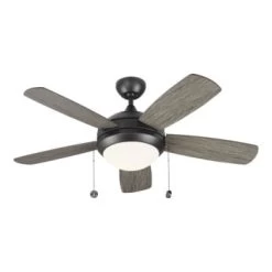 Monte Carlo Discus Classic 44" Int Led Indoor Aged Pewter Ceiling Fan Light Kit