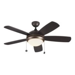 Monte Carlo Discus Classic 44" Intled Indoor Bronze Ceiling Fan 3000k Light Kit