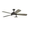 Monte Carlo Discus Ornate 52 " Integrated Led Indoor Aged Pewter Ceiling Fan