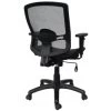 Alera® Etros Series Mesh Mid-Back Synchro Tilt Chair, Mesh Back/seat, Black