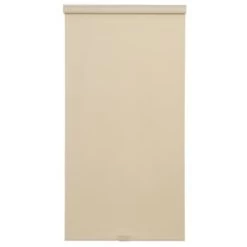 Home Basics Cordless Cotton Twill Thermal Fabric Roller Shade 27" X 66" Cream