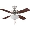 Seasons® 42 In. 4-Blade Ceiling Fan W/ Light (Brown)